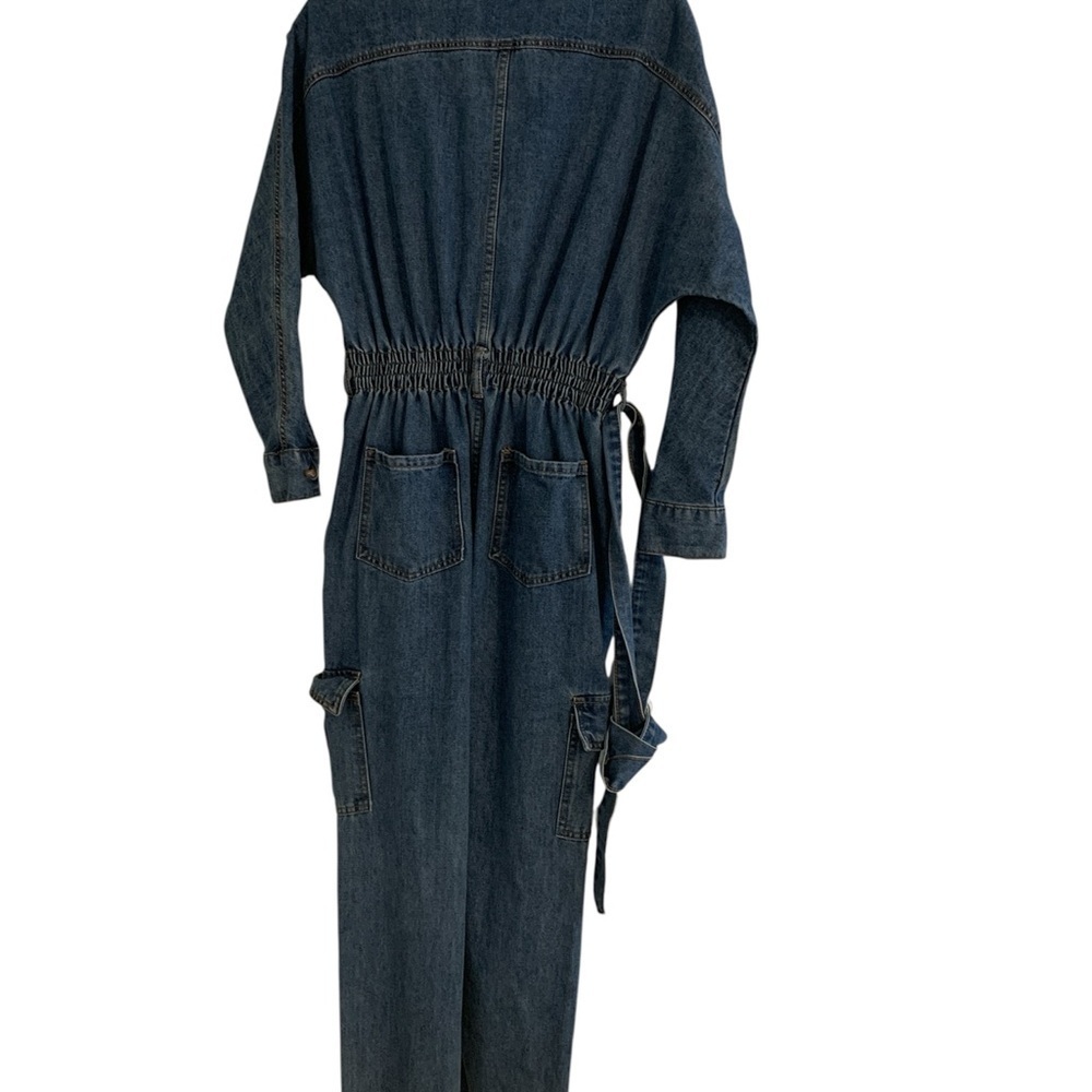 JLUXLABEL Blue Denim Jumpsuit - Picture 3 of 5